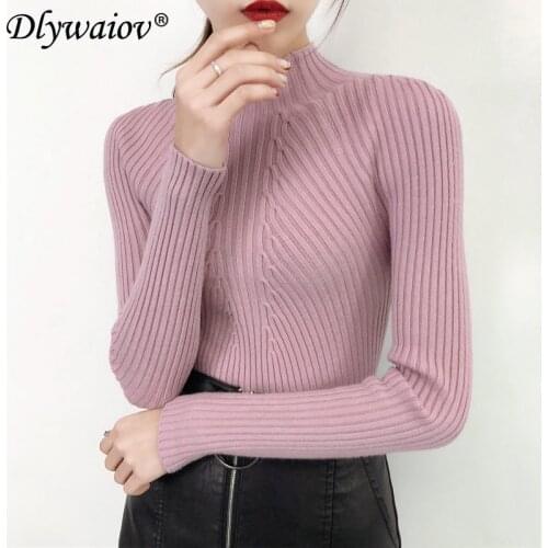 Jumper Sweater Female All-match Pullover sweater Slim Top winter Knitted sweaters Women 2021Pull femme Damen Jersey punto mujer
