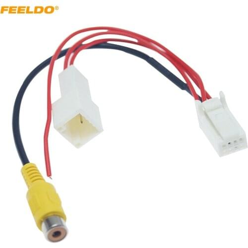 FEELDO 1PC Car Parking Rear Camera Video Converter Cable Adapter For Junpai D60 Car Camera Reversing Wire #FD6107
