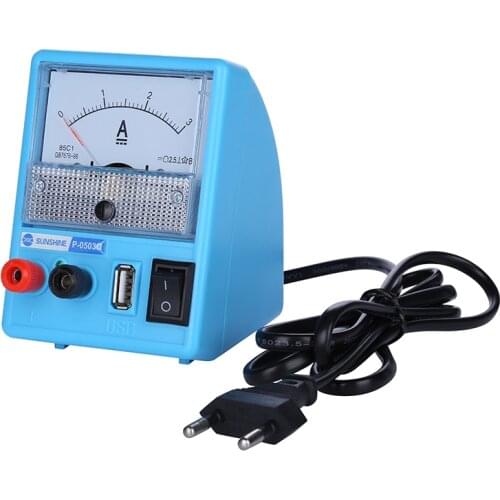 110V-240V DC Power Supply For Mobile Phone Repair DC Regulated Power Supply Ammeter 3A 5V With Short Circuit Protection