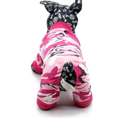 Pet Dog Jumpsuit Overalls Poodle Bichon Pug Clothes Spring Autumn Dog Clothing Camouflage Pet Apparel Outfits Pet Products