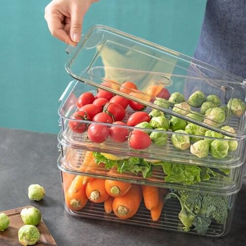 Refrigerator Food Preservation Freezer Drawer Storage Box Kitchen Food Storage Box Organizing Artifact Egg Box