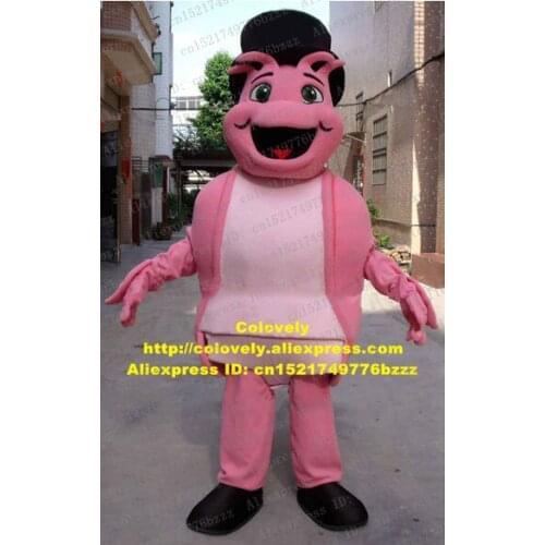 Naughty Pink Ladybird Lady Besouro Beetle Scarab Ladybug Cockchafer Junebug Mascot Costume With Black Round Hat No.5761 Free Shi