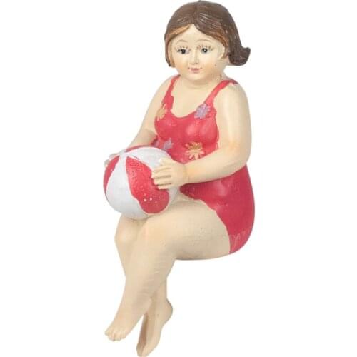 Decor And Go swimsuit sitting with ball on shelf figures sailor collection sailor And nautical