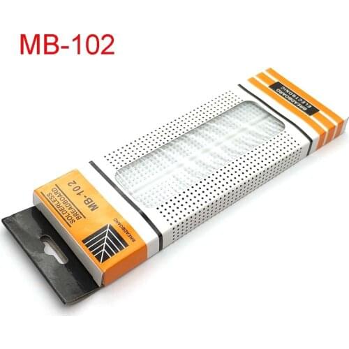 NEW MB-102 MB102 Breadboard 830Point Solderless PCB Bread Board Test Develop DIY