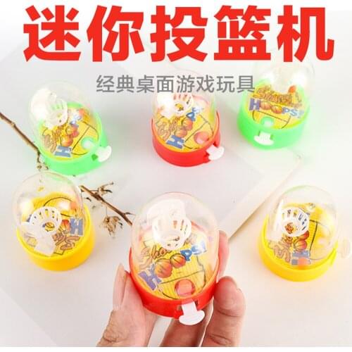 Cute Mini Basketball Machine Handheld Finger Ball Reduce Pressure Shooting Children Toys Gift for Kids Desktop Puzzle Games