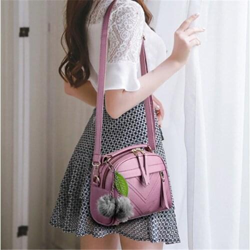 Fashion Women Large Handbag Shoulder Bags Ladies Party Handbags PU Leather Women Messenger Bags With Ball Bolsa Feminina Bag