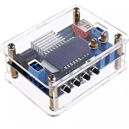 DC-DC 12V to 9V/5V LCD Voltage Regulator Digital Step Down Power Supply Module with USB Charging Capacity Display