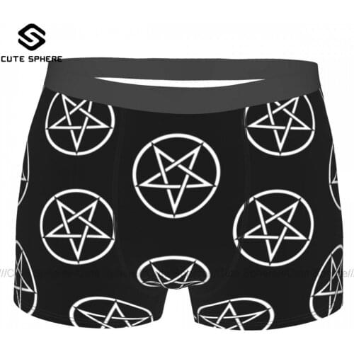 Baphomet Underwear Trenky Polyester Breathable Trunk Youth Sublimation Custom Boxer Brief