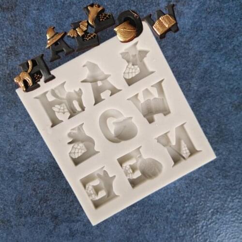 New Cartoon Letter Kitchen Baking Mold Fondant Cake Mold Chocolate Mold Cake Decoration Silicone Mold A1368