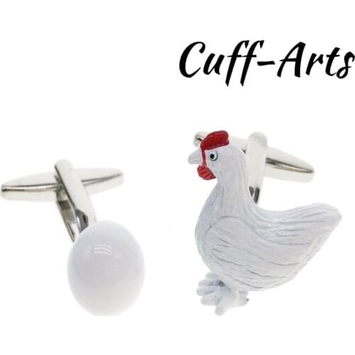 New Arrive Shirt Cufflinks Festival Christmas Cuff Links For Wedding Party Fashion White Hen Men Sleeve Shirt Cufflinks C20041