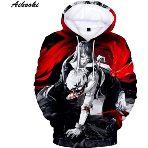 New 3D Hoodies Tokyo Ghoul Hoodie Men Women Fashion Sweatshirt Harajuku Boys Sweatshirts Hoodie Oversized Pullover Tops Mens