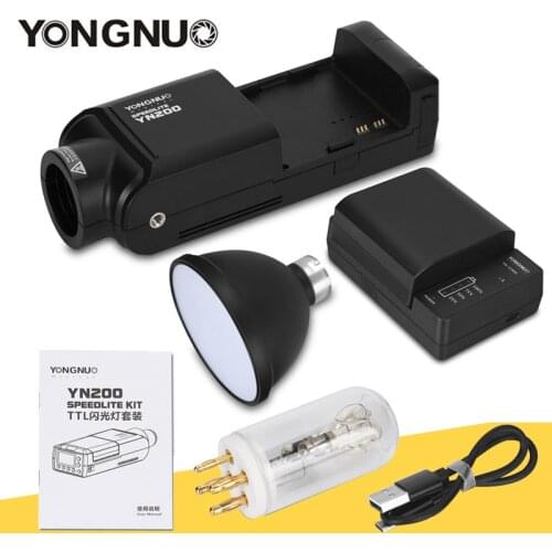 Time limited Sale YONGNUO YN200 TTL HSS 2.4G 200W Lithium Battery Compatible YN560-TX (II)/YN560-TX Pro/YN862 for Canon Nikon