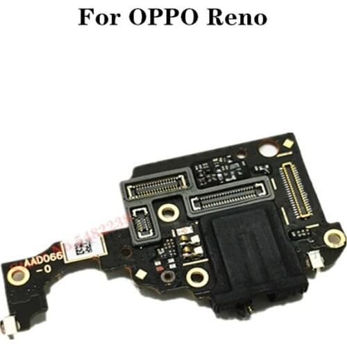 Original Headphone Jack MIC For OPPO Reno Microphone Board With Earphone Jack Flex Cable Audio output Connector For Reno