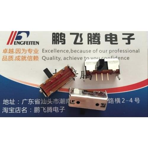 Original new 100% SSSU111400 small toggle switch 3pin 2gear horizontal sliding switch with bracket