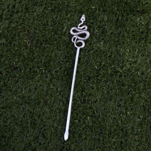 Witch Snake Hair Stick Serpent Hairpin Medusa Tribal Pagan Hair Jewelry
