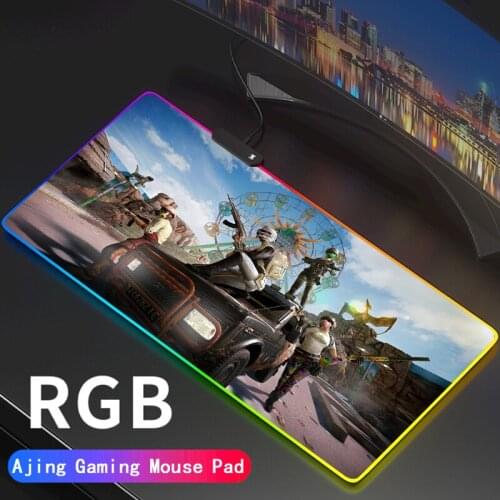 RGB PUBG Large Gaming Mouse Pad 900x400mm LED Lighting Mousepad Gamer Computer Desk Mat Pad PLAYERUNKNOWNS BATTLEGROUNDS Gamer