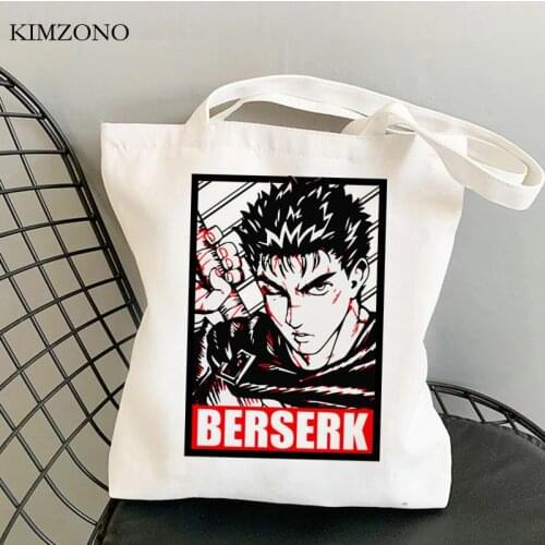 Berserk shopping bag shopper recycle bag reusable canvas shopping eco bag boodschappentas bolsa compra string ecobag sacolas
