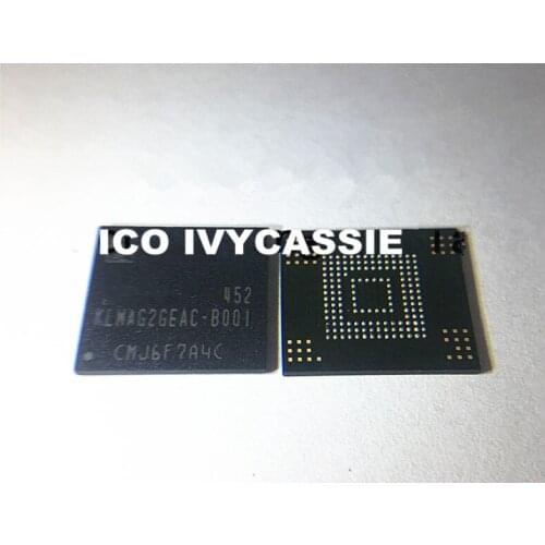 KLMAG2GEAC-B001 eMMC NAND flash memory IC BGA chip Used 100% Tested Good