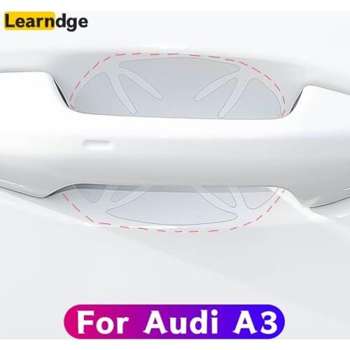 Learndge Car Handle Anti Scratch Protective Film For Audi A3 8v 8p 8l A4 B6 B7 B8 B9 A5 A6 C5 C6 C7 A7 Q3 Q5 Q7 A1 Accessories
