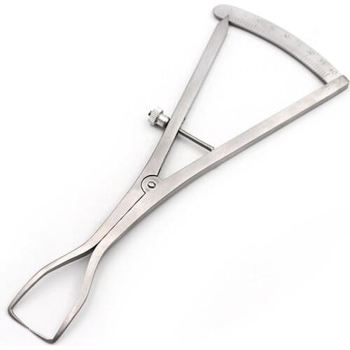 1pc Stainless Steel Dental Implant Measuring Caliper Dental Lab Instrument Mapping Bone Ridge Caliper Scale Ruler Forcep