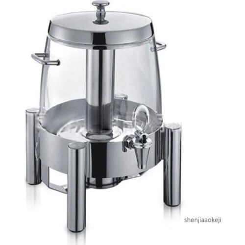 12L Commercial juice container 20-12P stainless steel+PC keep hot/cold tripod drinking kettle for Buffet/Restaurant/Hotel 1PC