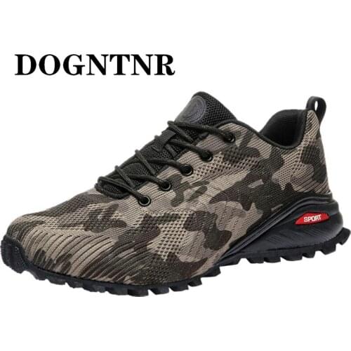 2021 Fashion Breathable Mesh Shoes Mens Lightweight Outdoor Sports Shoes Mens Casual Walking Shoes Lace-Up Hiking Shoes 39-48