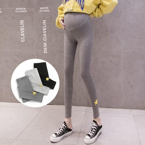603# Maternity Pants Spring Autumn Adjustable Elastic Waist Belly Support Pants Maternity Leggings Maternity Trousers