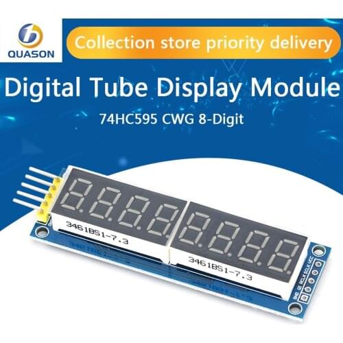 74HC595 CWG 8-Digit 8 Bits 8bit Digital Tube Display Control Module Red Three IO for Arduino 595 Driver