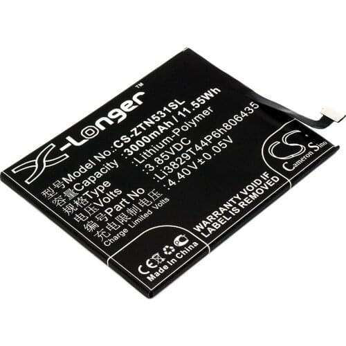 Premium Battery For Nubia NX531,NX531J,Z11,Z11 Dual SIM TD-LTE 3000mAh / 11.55Wh