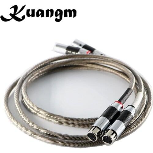 Audio Hifi 10 core Silver Plated OFC copper Female Male XLR RCA Aux Audio 3 pin xlr Mic audio coaxial microphone cable Cord
