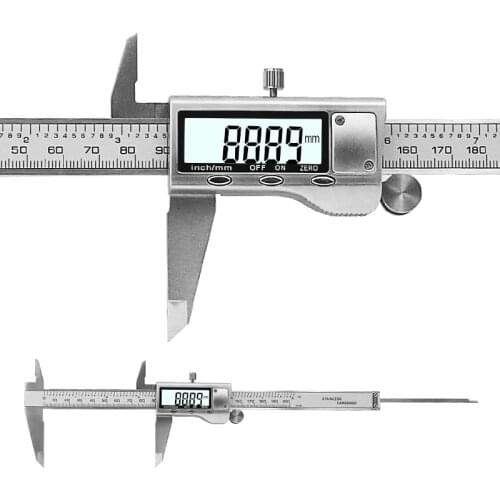 8" 200mm Digital Caliper Stainless Steel Digital LCD Caliper Vernier Caliper Shipping with Retail+Box Measuring Tools Calipers
