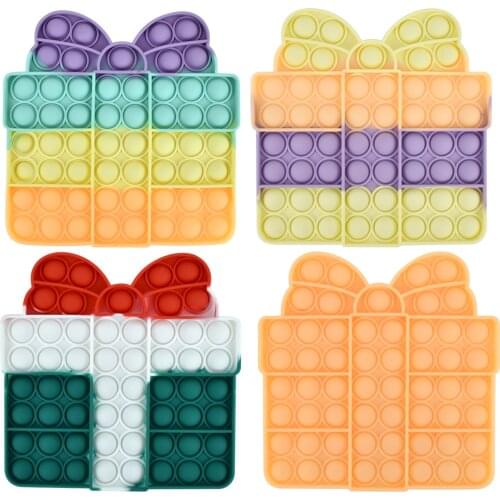 Sensory Popetes Fidget Toy Box Squishy Figet Stress Reliever Toys Push Bubble Adult Funny Anti Stress Popites Reliver Антистресс