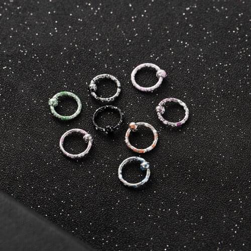 Women Lips Rings Medical Titanium Steel Nose Ring Fake Nose Ring Septum Piercing Clip on Mouth Ring Fake Piercing Body Clip Hoop