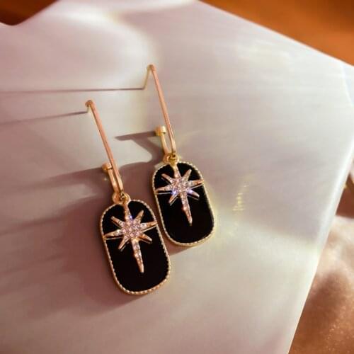 Summer new personality creative star brand pendant earrings luxury fashion prom party earrings for women holiday gifts