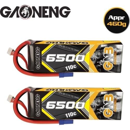 GAONENG GNB 11.1v 6500mAh 110C MAX 220C LiPo Battery For RC Car Racing Spare Parts With Shell Upgrade LiHV 3S Battery