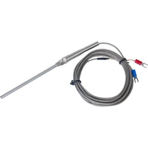 Metal 10cm Spade K Type -100°C to 1250°C Temperature Controller Thermocouple Sensor Probe 3 Meter
