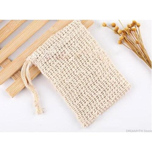 Soap Blister Mesh Double-layer Soap Net Foaming Net Easy Bubble Mesh Bag Soap Sack Saver Pouch Drawstring Holder