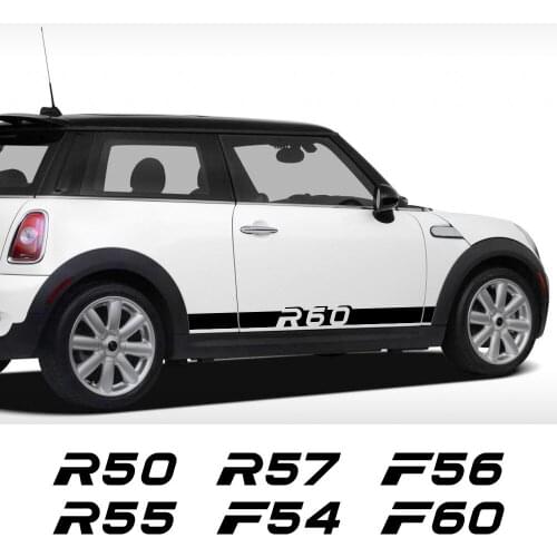 Car Door Side Skirt Stickers Decals For Mini F56 F54 F57 F55 F60 R50 R52 R53 R55 R56 R57 R58 R59 R60 R61 Decoration Accessories