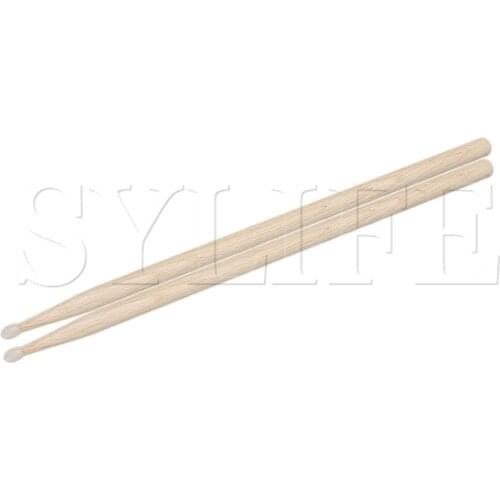 A Pair 5A Pofessional Maple Wood Drumsticks Oval Tip Instruments Accessories