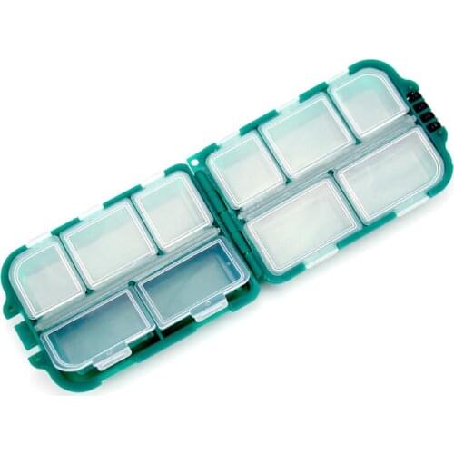 New 10 Compartments Fishing Tackle Storage Box Lure Spoon Hook Rig Bait Plastic Storage Case Fishing Accessories Tools
