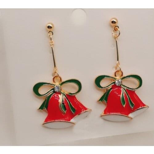 Santa Claus Snowman Snowflake Earrings Family Merry Christmas Decoration Christmas Gift Christmas Earrings