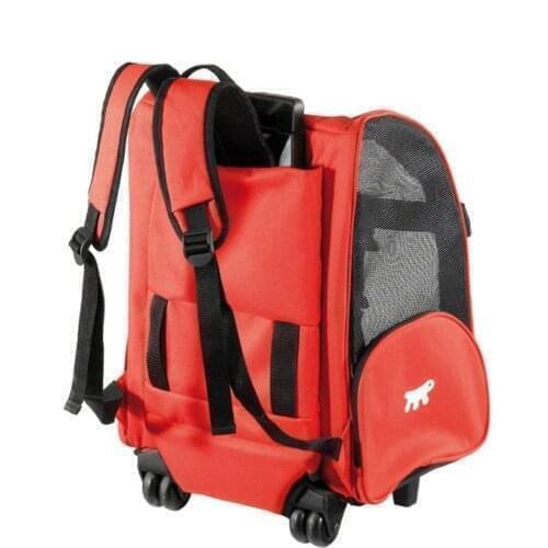 Suitcase or backpack rickshaw dog carrier bag on wheel pet carrier dog cat suitcase travel cat bag travel dog bag injured animal