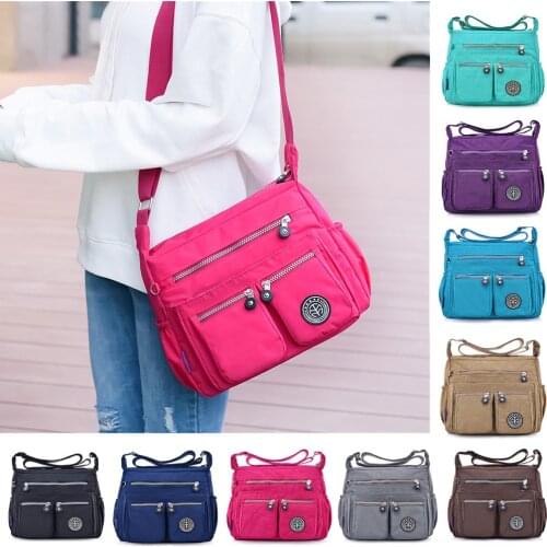 Bags for women 2020 Women Fashion Solid Color Waterproof Nylon Shoulder Bag Crossbody Bag Bolsa feminina grande torebka damska