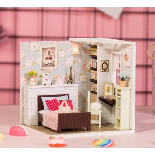 Warm Modern Style DIY Cottage Creative Assembly Model Gift Puzzle Toys