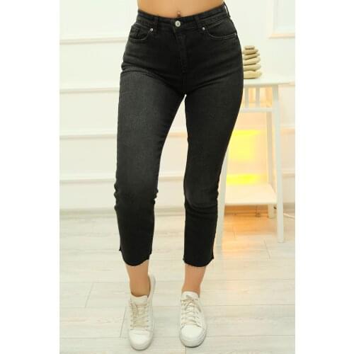 Pipe Trotting Lycra Jeans Pants Smoked-4050.392