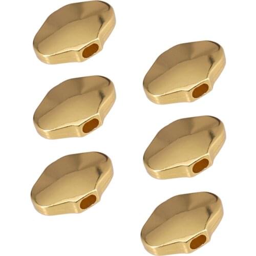 Pack of 6 Acoustic Folk Guitars Tuning Peg Knobs Machine Heads Buttons Replacements Golden