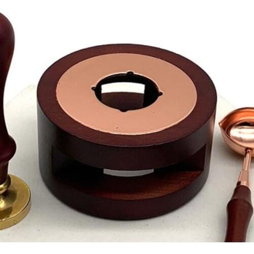 Retro Sealing Wax Furnace Stove Pot Wood Handle spoon Sealing Wax for Wax Sealing Decorative Wax seal Stamp Craft Gift