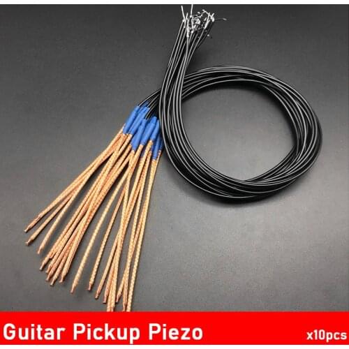 10pcs High Sensitivity Acoustic Guitar Pickup Soft Strip Pickup Piezo Under Saddle Guitar Pickup Accessories