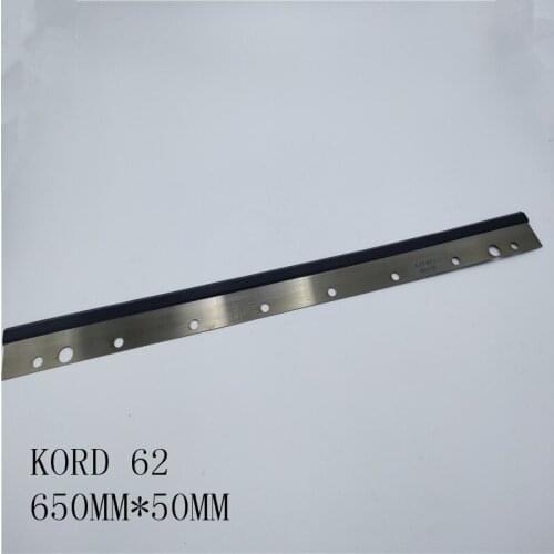 2 PCS KORD62 Wash up blade 650*50mm Offset Printing Machine Replacement 10holes