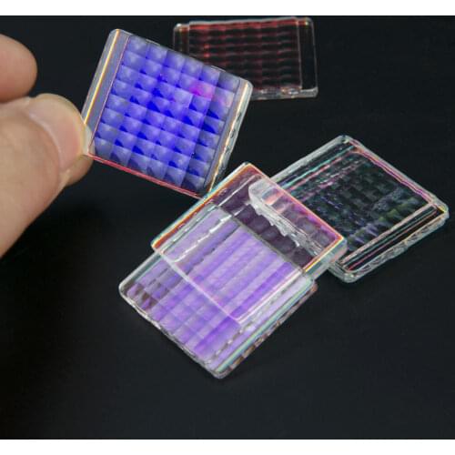 10pcs Factory Defective Optical Glass Scaly Prisma Science Research Prisms Decoration Lenses Flys-eye Lens Compound Eye Lentes